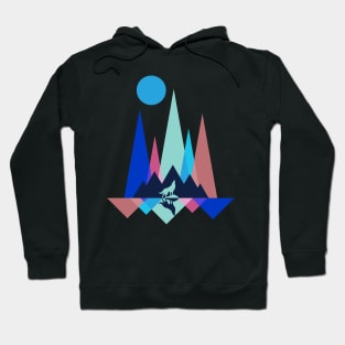 Mountain Polygon Wolf Hoodie